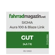 Kép 2/8 - Lámpa SIGMA AURA 100 + BLAZE LINK szett szilikonpántos - 17950