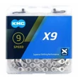 Kép 1/2 - Lánc KMC X9 ezüst 1/2x11/128 116L