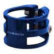 Kép 2/2 - Acor AQR-21303 duplacsavaros nyeregcső bilincs [kék, 31.8 mm]