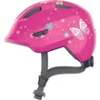 Kép 1/3 - ABUS kerékpáros gyerek sisak Smiley 3.0, In-Mold, pink butterfly, M (50-55 cm)