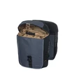 Kép 5/6 - Basil dupla táska Miles Double Bag, Universal Bridge System, fekete szürke