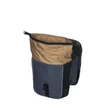 Kép 6/6 - Basil dupla táska Miles Double Bag, Universal Bridge System, fekete szürke