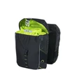 Kép 5/6 - Basil dupla táska Miles Double Bag, Universal Bridge System, fekete lime