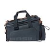 Kép 2/4 - Basil csomagtartó táska Miles Tarpaulin Trunkbag XL Pro, Universal Bridge System, fekete narancs