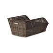 Kép 1/2 - Basil hátsó kosár Cento Rattan Look, fix rögzítéssel, sötétbarna