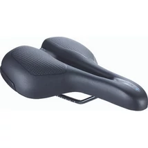 BBB BSD-112 kerékpáros nyereg SportPlus ergonomikus, emlékező szivacsos, acél pálca, 185mm széles, fekete