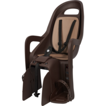 Polisport hátsó gyerekülés Groovy Maxi CFS, csomagtartóra szerelhető, sötétbarna/barna