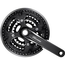 HAJTÓMŰ Shimano DEORE FC-T6010 HOLLOWTECH II integrált trekking fekete (3x10-fokozatú) középcsapágy nélkül láncvédővel
