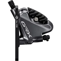 Féknyereg hidraulikus SHIMANO GRX gravel tárcsafékhez gyantás/hűtőbordás betéttel BR-RX810 első vagy hátsó