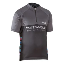 Mez NORTHWAVE FORCE EVO JUNIOR rövid FEKETE/PIROS