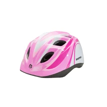 Fejvédő BIKEFUN JUNIOR PINK/FEHÉR