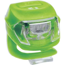 Lámpa BIKEFUN PIXIE első 2 fehér LED 2 funkció, szilikon, ZÖLD