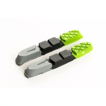 Fékbetét BIKEFUN MTB 72 mm menetes cartridge, zöld/fekete/szürke csak gumi - MTB-955VCR