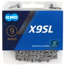 Lánc KMC X9SL ezüst 1/2x11/128 116L