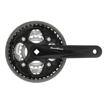 Sunrace FCM500 42/34/24T négyszögtengelyes hajtómű [fekete, 42/34/24, 170 mm]