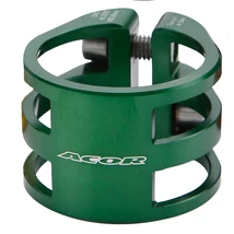 Acor AQR-21303 duplacsavaros nyeregcső bilincs [zöld, 34.9 mm]