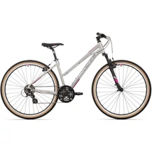 Rock Machine Crossride 100 Lady cross kerékpár [19" (L), fényes világosszürke/szürke/pink]
