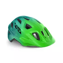 MET Eldar gyermek kerékpáros sisak [matt zöld-tie-dye, 52-57 cm (Uni)]