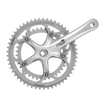 Sunrace FCR8183 170mm 53/39T országúti (+52/42T) négyszögtengelyes hajtómű [ezüst, 53/39, 170 mm]