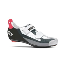 SIDI T-5 Air Triathlon országúti cipő [fekete-fehér-korall, 45]