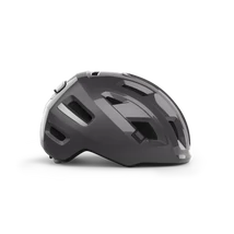 MET E-Mob kerékpáros sisak [fényes sötét szürke, 58-61 cm (L)]