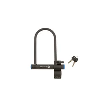 Zár u-lakat kulcsos tartóval 14 x 197 x 245 mm - m-wave b245 matt fekete