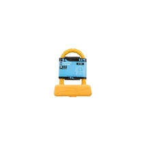 Zár u-lakat kulcsos 14 x 142 x 189 mm szilikonos - m-wave narancssárga
