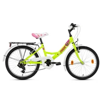 Csepel Flora 20" 6sp 2023 neonzöld ys8104 virág minta