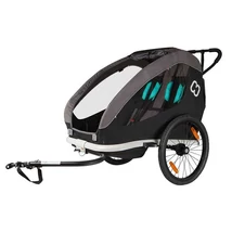 Hamax hamax traveller utánfutó kerékpárra black/grey hamax