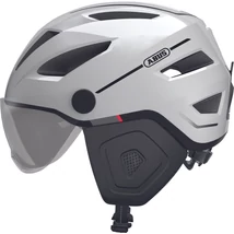 ABUS kerékpáros városi sisak Pedelec 2.0 ACE, In-Mold, beépített átlátszó szemüveggel, pearl white, M (52-57 cm)