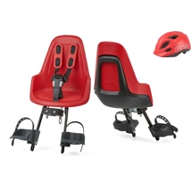 Bobike első gyerekülés ONE mini + in-mold gyereksisak szettben, eper piros XS