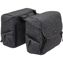 KERÉKPÁROS TÁSKA NEWLOOXS MONDI JOY DUPLA IVY FEKETE 38L 37X26X32CM(X2)