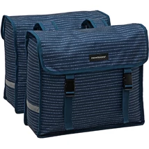 KERÉKPÁROS TÁSKA NEWLOOXS FIORI DUPLA NOMI KÉK 30L 37X12,5X33CM(X2)