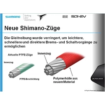 SHIMANO BRAKE CABLE, BC-9000, DURA-ACE, REAR, 1800X2000MM HIGH-TECH GRAY,
