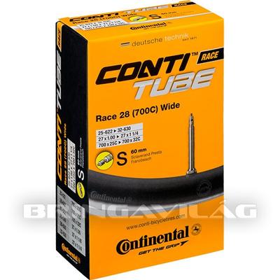 Belső CONTINENTAL Race28 Wide S60 25/32-622/630 dobozos SV szelepes
