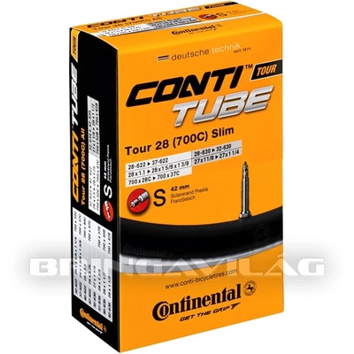 Belső CONTINENTAL Tour28 Slim S42 28/37-622 dobozos SV szelepes