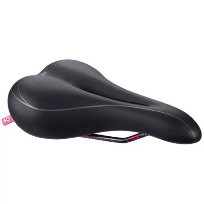 BBB BSD-67 kerékpáros sportnyereg LadySport női, mikroszálas, CrMo pálca, fekete