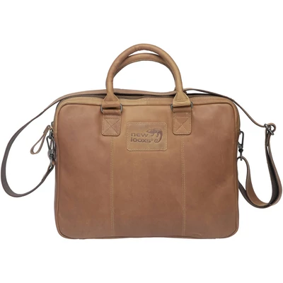 Kézitáska NEWLOOXS Leather Santos Konyak