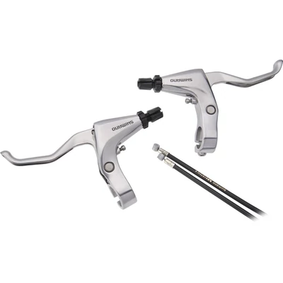 FÉKKAR Shimano PÁR ULTEGRA BL-R780 ORSZÁGÚTI EGYENES KORMÁNYOS 2,5-UJJAS V-FÉK-PATKÓ BOWDENES EZÜST