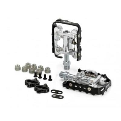 Pedál egyoldalas SPD fekete-ezüst 108x65mm PD-S02