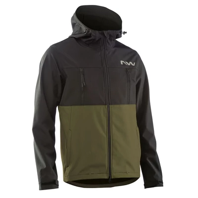 Dzseki NORTHWAVE EASY OUT SOFTSHELL ZÖLD/FEKETE