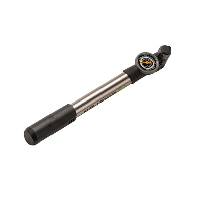 Pumpa BIKEFUN CHINOOK GAUGE HV/HT mini alu, nyomásmérővel, ezüst - GP-993