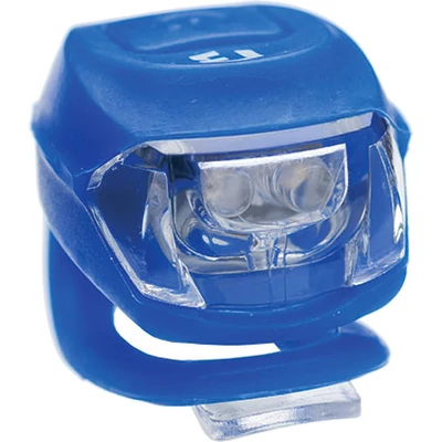 Lámpa BIKEFUN PIXIE hátsó 2 piros LED 2 funkció, szilikon, kék - JY-267T-2B-BLUE