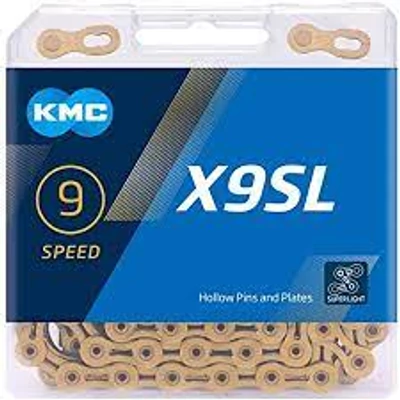 Lánc KMC X9SL arany 1/2x11/128 116L