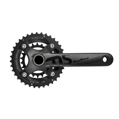 Sunrace FCMS66 integrált MTB hajtómű középcsapággyal [fekete, 36/22]