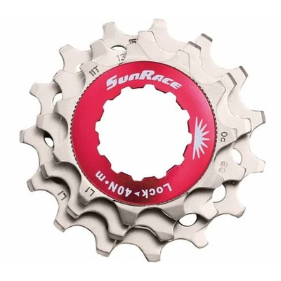 Sunrace SPCS11 csere lánckerék szett [ezüst-piros, 11-13-15]