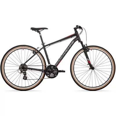 Rock Machine Crossride 100 cross kerékpár [18" (M), matt fekete/piros/szürke]