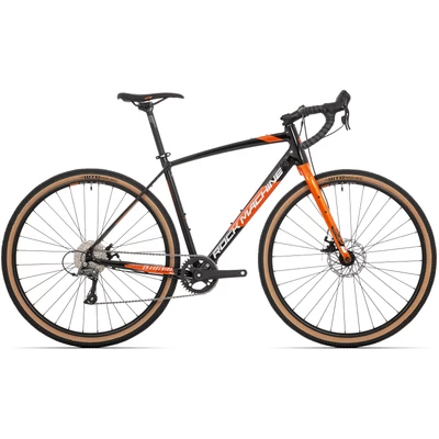 Rock Machine Gravelride 200 gravel kerékpár [52 cm, fényes fekete/narancs/ezüst]