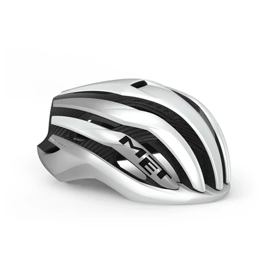 MET Trenta 3K Carbon Mips® kerékpáros sisak [fehér-ezüst, 58-61 cm (L)]