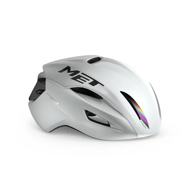 MET Manta Mips kerékpáros sisak [fényes fehér-holografikus, 52-56 cm (S)]